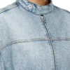 de-marge-fse Oversized jacka i kristallfärgad denim