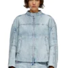 de-marge-fse Oversized jacka i kristallfärgad denim