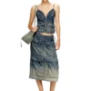 de-mellis-s Top i gradient fluid denim