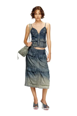 de-mellis-s Top i gradient fluid denim