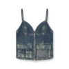 de-mellis-s Top i gradient fluid denim
