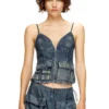 de-mellis-s Top i gradient fluid denim