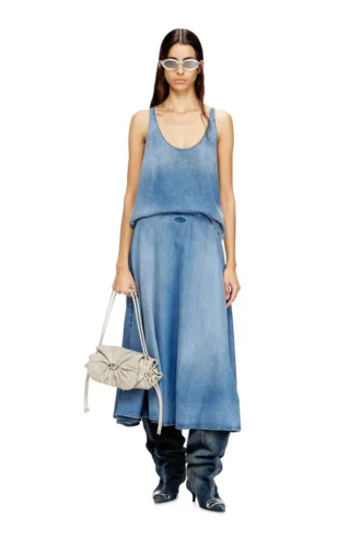 de-misy-s Top i lätt stonewashed denim