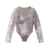 de-nikki-ls-fse Bodysuit i glittrande denim de-nikki-ls-fse Bodysuit i glittrande denim