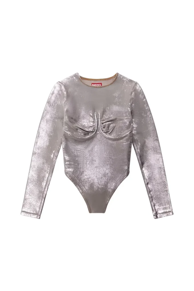 de-nikki-ls-fse Bodysuit i glittrande denim de-nikki-ls-fse Bodysuit i glittrande denim