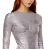 de-nikki-ls-fse Bodysuit i glittrande denim de-nikki-ls-fse Bodysuit i glittrande denim