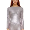 de-nikki-ls-fse Bodysuit i glittrande denim de-nikki-ls-fse Bodysuit i glittrande denim