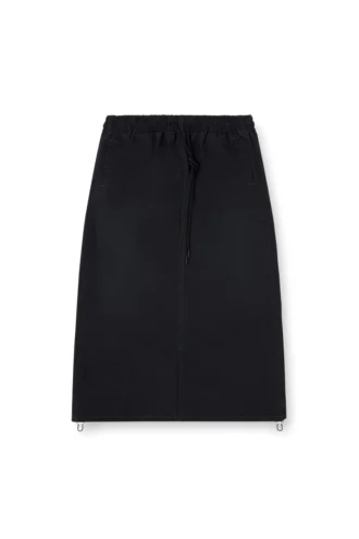 de-oren-c jogg Midilång kjol i tekniskt JoggJeans