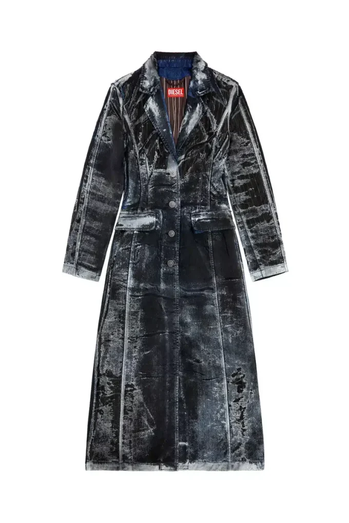 de-pia-fse Kappa i randig devoré-denim de-pia-fse Kappa i randig devoré-denim