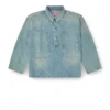 de-priss Henley-top i denim i utility-stil de-priss Henley-top i denim i utility-stil