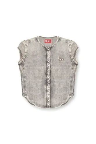de-roset-s Kortärmad denimskjorta med sportiga ränder