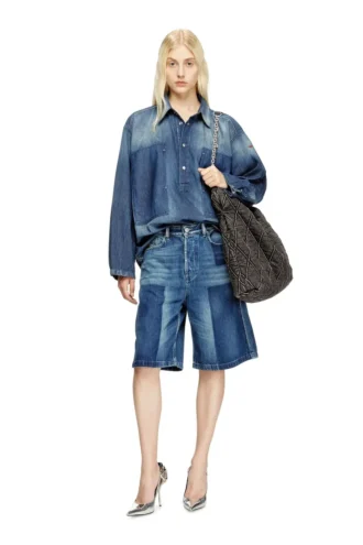 de-sire-short Shorts i kontrastfärgad denim