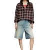 de-sire-short Shorts i slitna denim de-sire-short Shorts i slitna denim