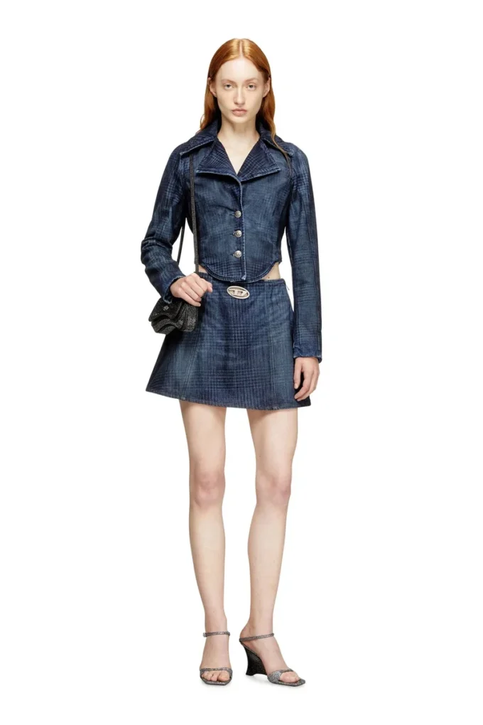 de-sweny-s1 Minikjol i Prince of Wales-denim de-sweny-s1 Minikjol i Prince of Wales-denim