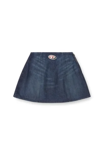 de-sweny-s1 Minikjol i Prince of Wales-denim