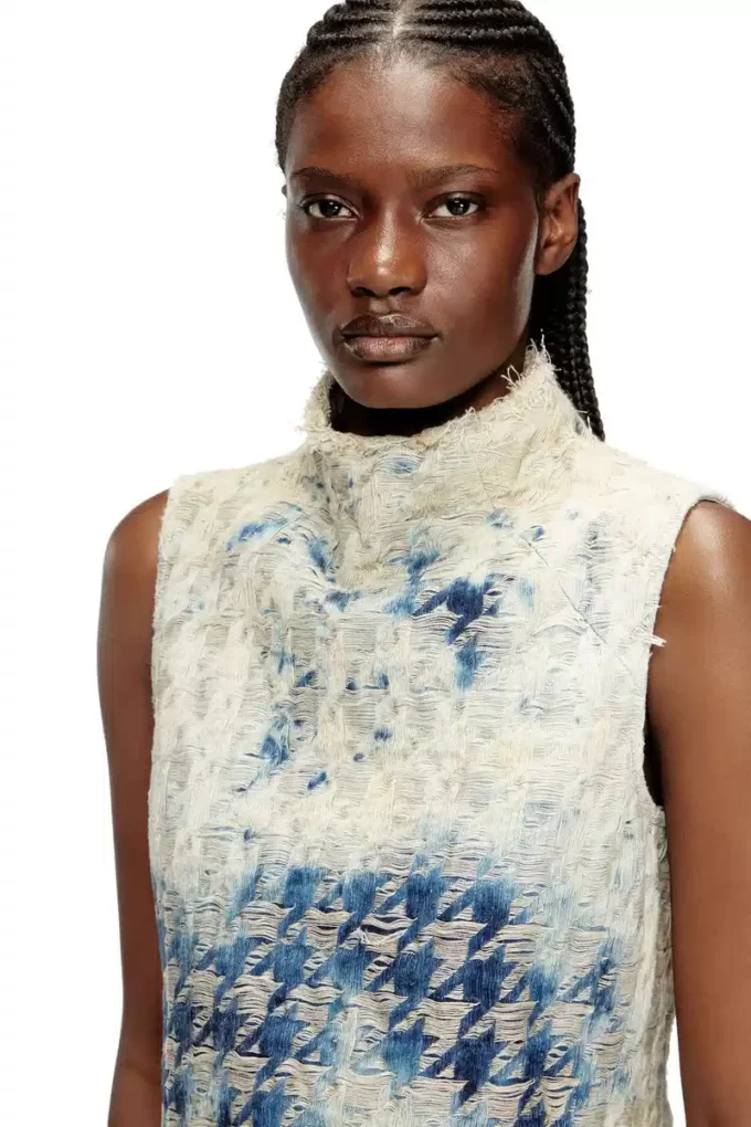 de-tapi-fsh2 Ärmlös topp i hundtandsmönstrad denim de-tapi-fsh2 Ärmlös topp i hundtandsmönstrad denim