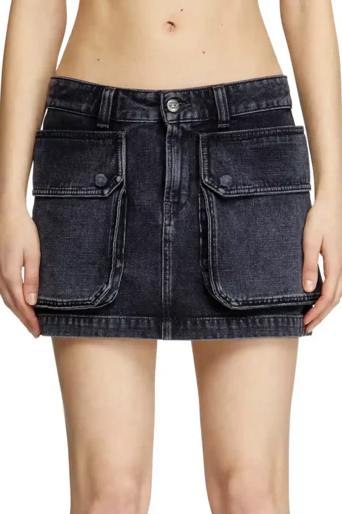 de-ton Minikjol i batavia-vävd denim de-ton Minikjol i batavia-vävd denim