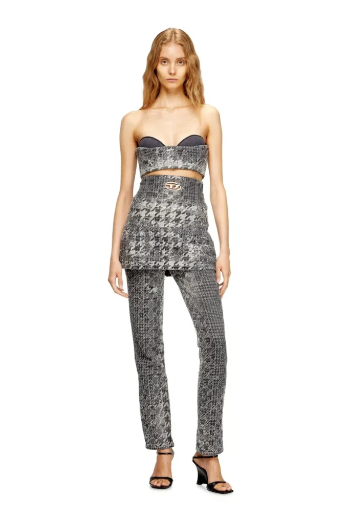 de-toppys-fsh Bralette i Prince of Wales-jacquarddenim de-toppys-fsh Bralette i Prince of Wales-jacquarddenim