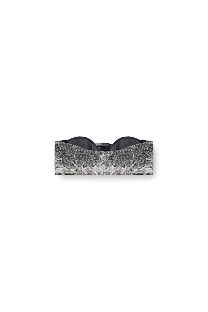 de-toppys-fsh Bralette i Prince of Wales-jacquarddenim de-toppys-fsh Bralette i Prince of Wales-jacquarddenim