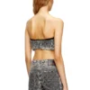 de-toppys-fsh Bralette i Prince of Wales-jacquarddenim de-toppys-fsh Bralette i Prince of Wales-jacquarddenim