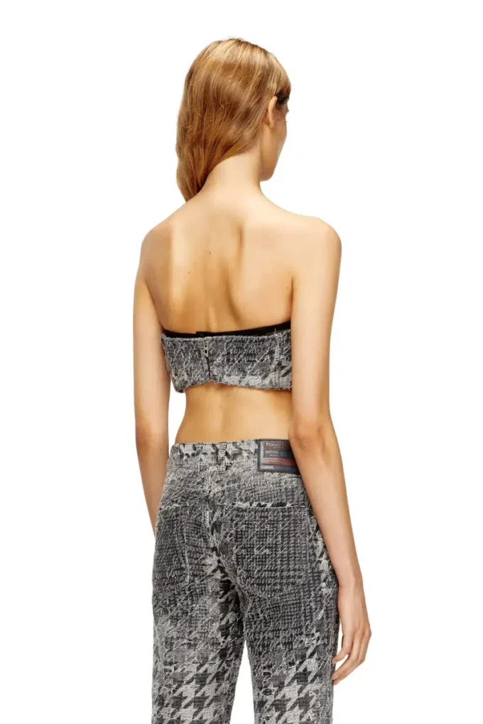 de-toppys-fsh Bralette i Prince of Wales-jacquarddenim de-toppys-fsh Bralette i Prince of Wales-jacquarddenim