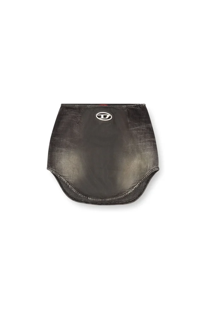 de-vany-s Denimminikjol med Oval D-logotyp de-vany-s Denimminikjol med Oval D-logotyp