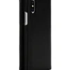 diesel 2-i-1 foliofodral för iPhone XS och iPhone X Svart läderfodral med tryckt och präglat logo, iPhone XS och X