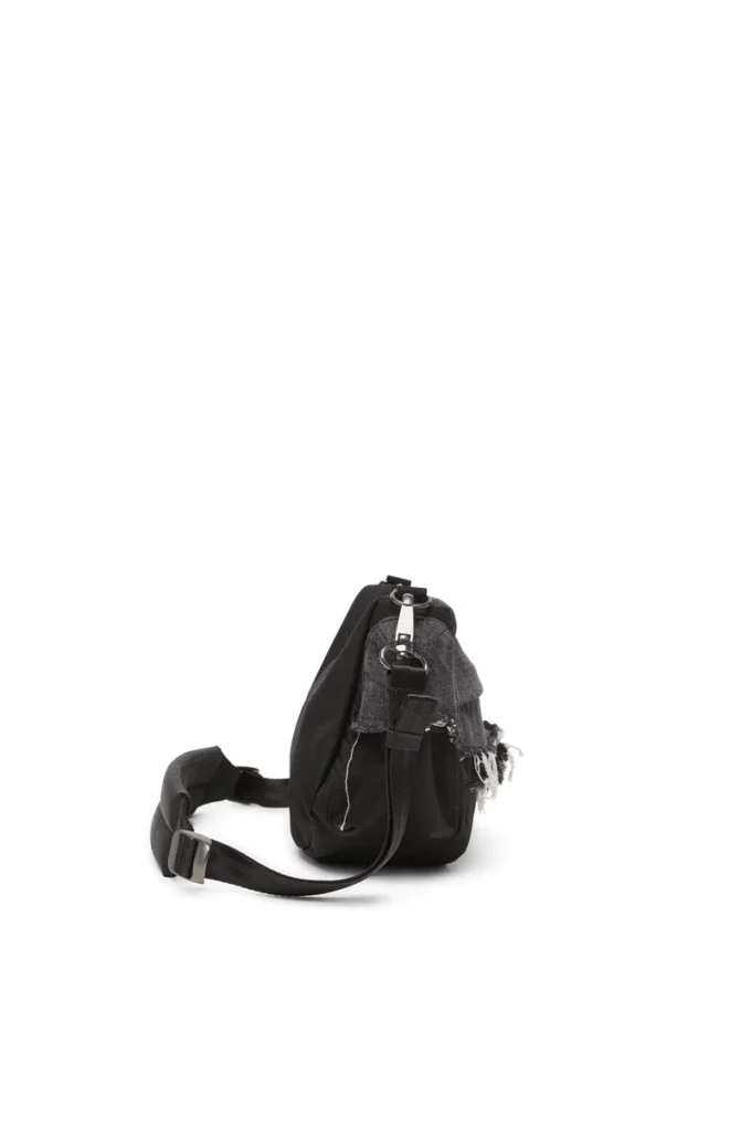 diesel axelväska Axelväska i sliten denim och CORDURA®