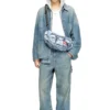 diesel axelväska Multipocket-väska i trompe l’oeil-denim diesel axelväska Multipocket-väska i trompe l’oeil-denim