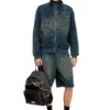 diesel day pak’r Ryggsäck i sliten denim och CORDURA® diesel day pak’r Ryggsäck i sliten denim och CORDURA®