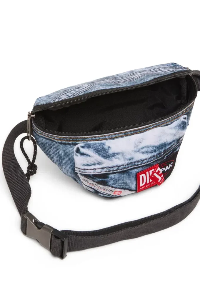 diesel springer Bältesväska i trompe l’oeil-denim diesel springer Bältesväska i trompe l’oeil-denim