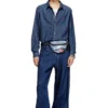 diesel springer Bältesväska i trompe l’oeil-denim diesel springer Bältesväska i trompe l’oeil-denim