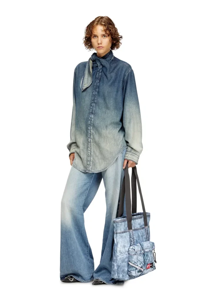 diesel tote Tote bag i trompe l’oeil-denim diesel tote Tote bag i trompe l’oeil-denim