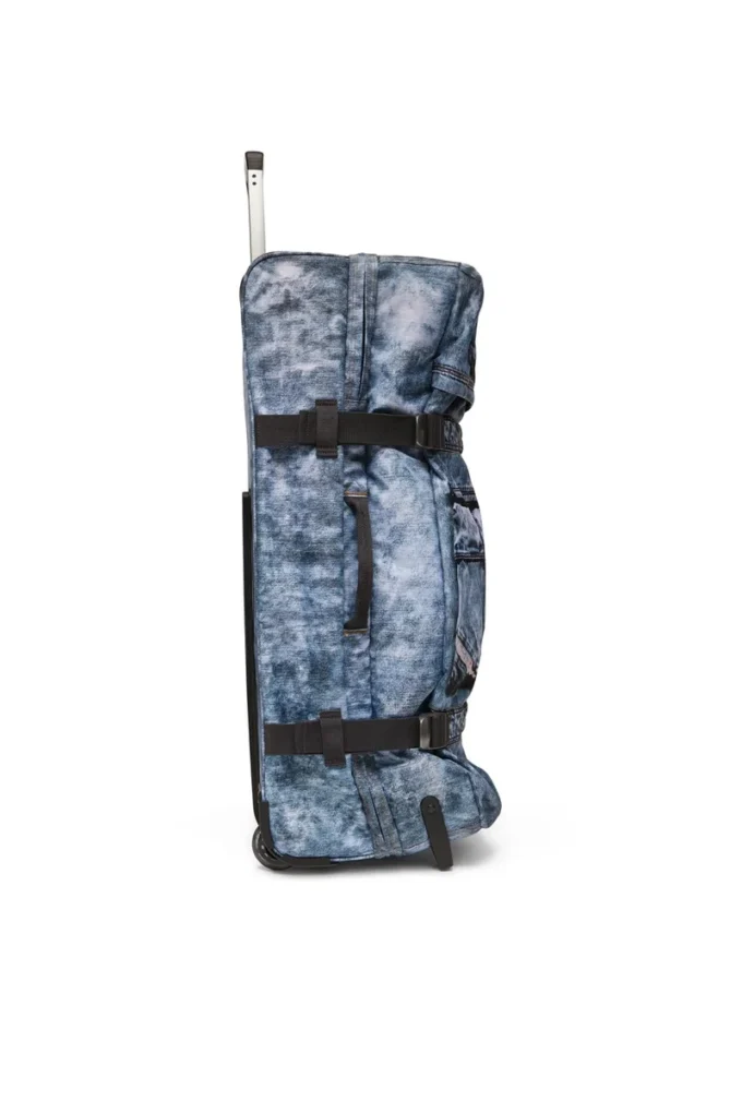 diesel transit’r l Resväska i trompe l’oeil-denim diesel transit’r l Resväska i trompe l’oeil-denim