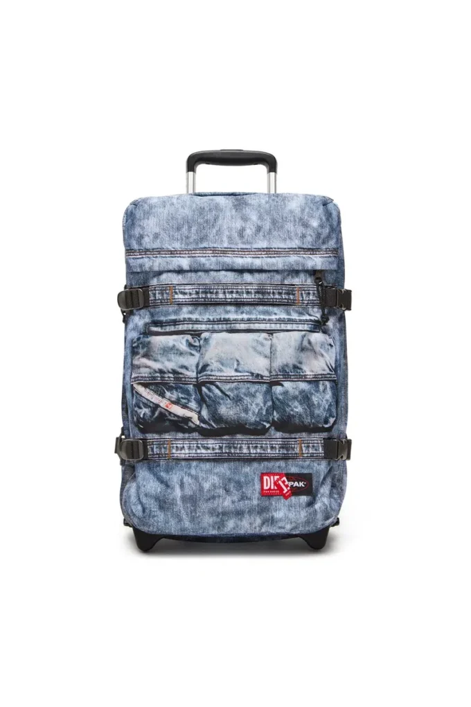 Diesel Transit’r S kabinväska i trompe l’oeil-denim Diesel Transit’r S kabinväska i trompe l’oeil-denim