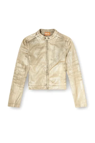 dile_luna jacka Motorcykeljacka i slitna metallic-denim