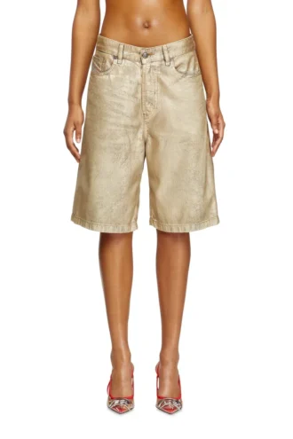 dile_luna shorts Shorts i slitna metallic-jeans