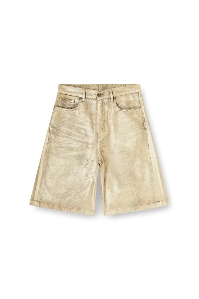dile_luna shorts Shorts i slitna metallic-jeans