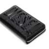 dsl 3d -continental zip l Lång plånbok med dragkedja i läder med logotypmönster dsl 3d -continental zip l Lång plånbok med dragkedja i läder med logotypmönster