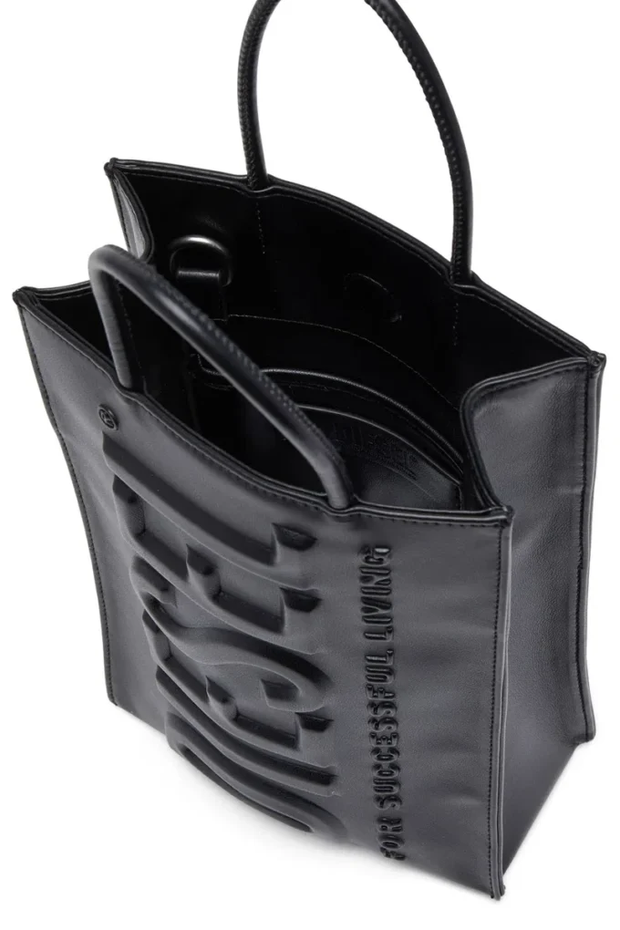 dsl 3d shopper m x Dsl 3D M-PU-tygväska med präglat logo dsl 3d shopper m x Dsl 3D M-PU-tygväska med präglat logo