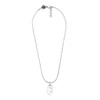 dx1342 Halsband med hänge i rostfritt stål