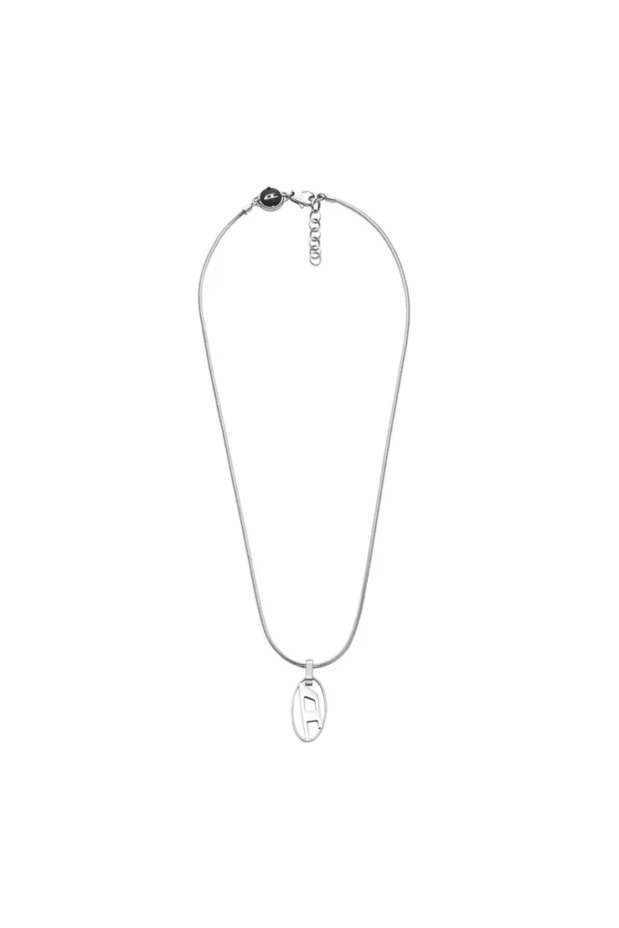 dx1342 Halsband med hänge i rostfritt stål