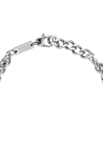 dx1445 Armband i röd emalj och rostfritt stål
