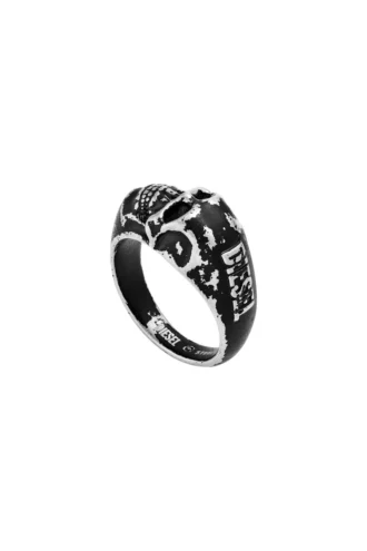 dx1579040 smycke Ring i rostfritt stål med dödskalle