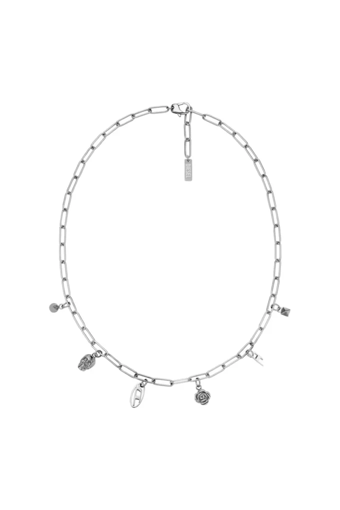 dx1605040 Halsband i rostfritt stål med berlocker dx1605040 Halsband i rostfritt stål med berlocker