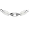 dx1616040 Halsband i rostfritt stål och silikon med metamorfkedja