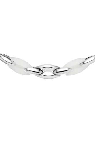 dx1616040 Halsband i rostfritt stål och silikon med metamorfkedja