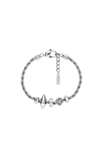 dx1622040 smycken Armband i rostfritt stål med berlocker