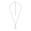 dx1625040 smycken Halsband i rostfritt stål med D-logotyp