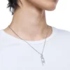 dx1625040 smycken Halsband i rostfritt stål med D-logotyp